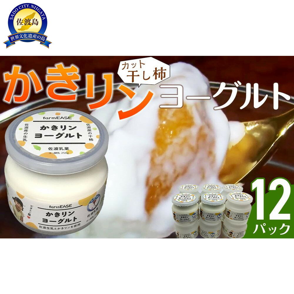 【ふるさと納税】かきリンヨーグルト　12パック