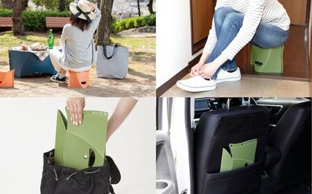 耐荷重100kg！ 折りたたみ椅子 アウトドア コンパクト 軽量 キャンプ 屋外 子供 パタット 折りたたみイス PATATTO180 オリーブ 【3色から選べる】 ～シリーズ累計88万個！アウトドア