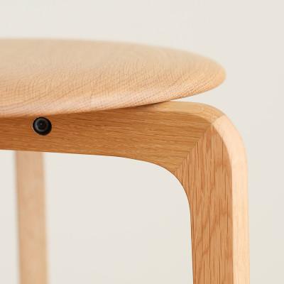 ふるさと納税 府中市 府中市の家具　リッショスツール 3本脚　オーク |  | 03