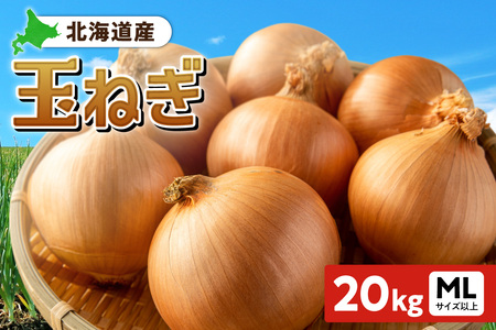 玉ねぎ 北海道産 20kg MLサイズ以上