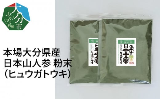 
【F09002】日本山人参（ヒュウガトウキ）粉末　本場大分県産
