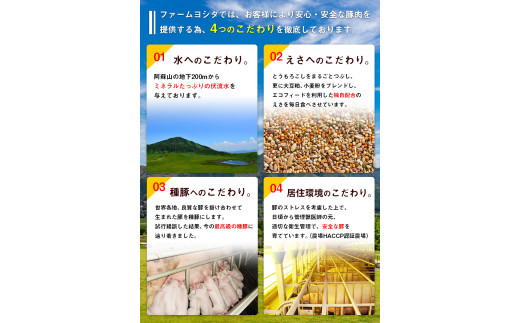 えころとん・豚肉4種(計1050g)　ゆずたましゃぶセットファームヨシダ　《60日以内に出荷予定(土日祝除く)》---so_ffarmy4yzp_60d_23_17000_1050g---