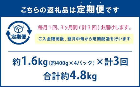 【全3回定期便／3ヵ月】ラムロール肉スライス 1.6kg 400g×4パック【道産子の伝統食材】