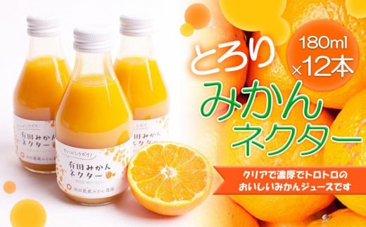 
            とろり みかんネクター 180ml×12本［IKE232］
          