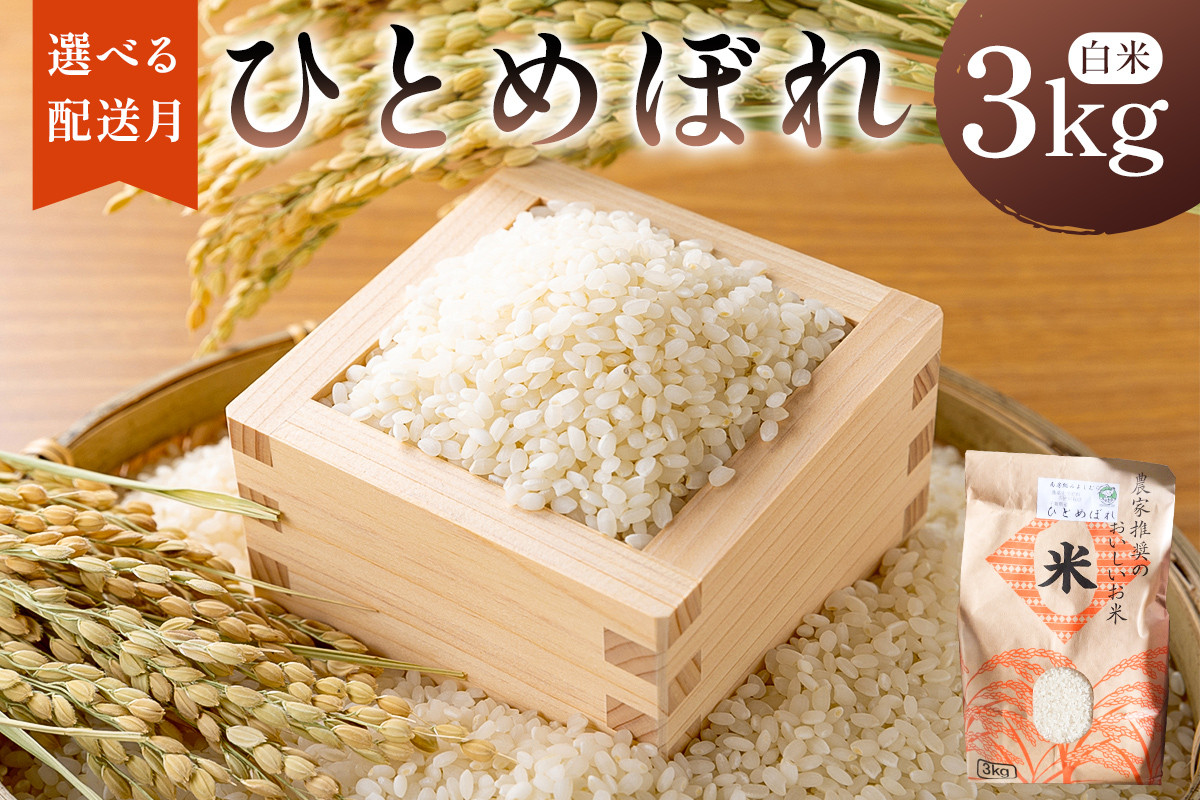 
            【配送月が選べる】ひとめぼれ3kg mi0088-0003
          