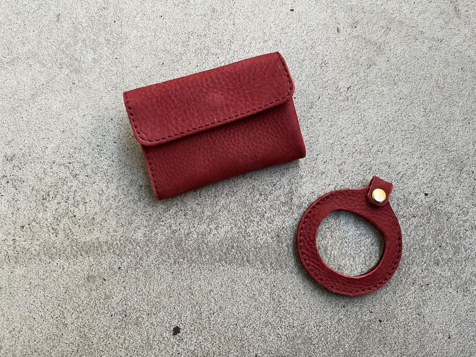 SKLO EZ-LOOK 持ち歩けるルーペ（コインケースセット）【Red】