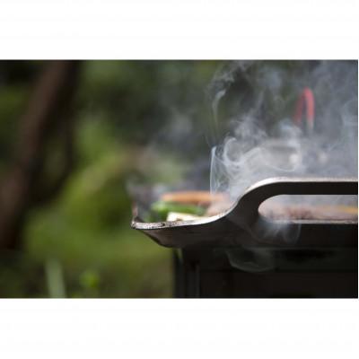 ふるさと納税 中津川市 厚板鉄板 II 型　1枚　黒皮鉄板厚さ6mm　重さ約5.9kg　コールマン413Hバーナーにぴったり |  | 01