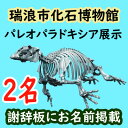 【ふるさと納税】展示コーナーに名前が載る!瑞浪市化石博物館パレオパラドキシア新展示コーナー謝辞板にお名前掲載(2名)【1502735】