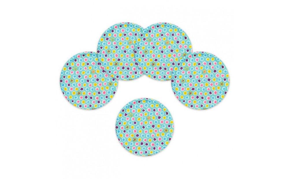 タツクラフト 友禅和紙コースター 5枚セット 桜 金平糖 水色 【Tk343】 303446_DA90140VC08