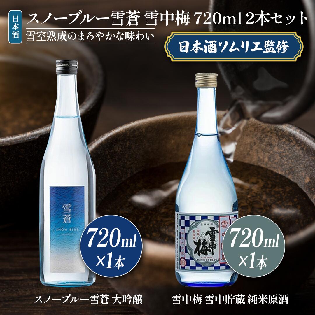 【ふるさと納税】日本酒 スノーブルー雪蒼 雪中梅 720ml 2本 セット お酒 おすすめ 酒 ふるさと納税 新潟 新潟県産 にいがた 上越 上越産　お届け：順次発送