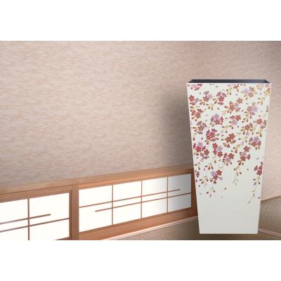 ふるさと納税 海南市 和歌山海南市 蒔絵調 ダストボックス L角 9.5L 桜ホワイト 和室に日本の美を添えるくず入れ |  | 01