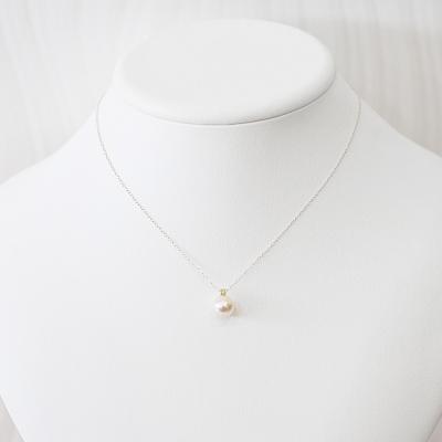 ふるさと納税 天草市 真珠 ネックレス 8-8.5mm ホワイトピンク 8月 ペリドット K18WG_S101-524 |  | 02