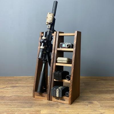 ふるさと納税 横手市 WOOD WORKS ライフルスタンド 1丁掛【本体:ブラウン】 |  | 02