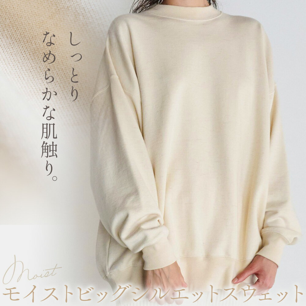 【ふるさと納税】スウェット ビッグ シルエット モイスト ビッグスウェット 表アルパカ裏毛 フリーサイズ 株式会社アイガット《30日以内に出荷予定(土日祝除く)》和歌山県 岩出市 送料無料 アルパカ 糸 100％ 無染色 保温 ゆったり シルエット