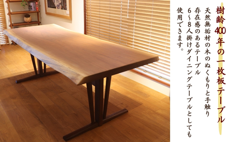 一枚板のプレジデントデスク (ウォールナット)  デスク 机 テーブル 500012