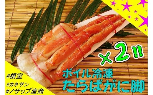 D-59003【12/21まで年内配送】 【北海道根室産】ボイル冷凍たらばがに脚2肩(計1.4kg以上)