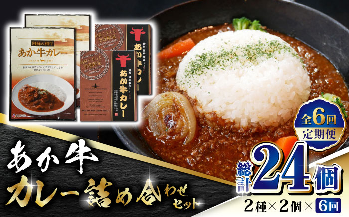 
【数量限定】【全6回定期便】あか牛 カレー 詰め合わせ セット【有限会社 三協畜産】 あか牛カレー 挽肉カレー 定期 定期便 [ZEB080]
