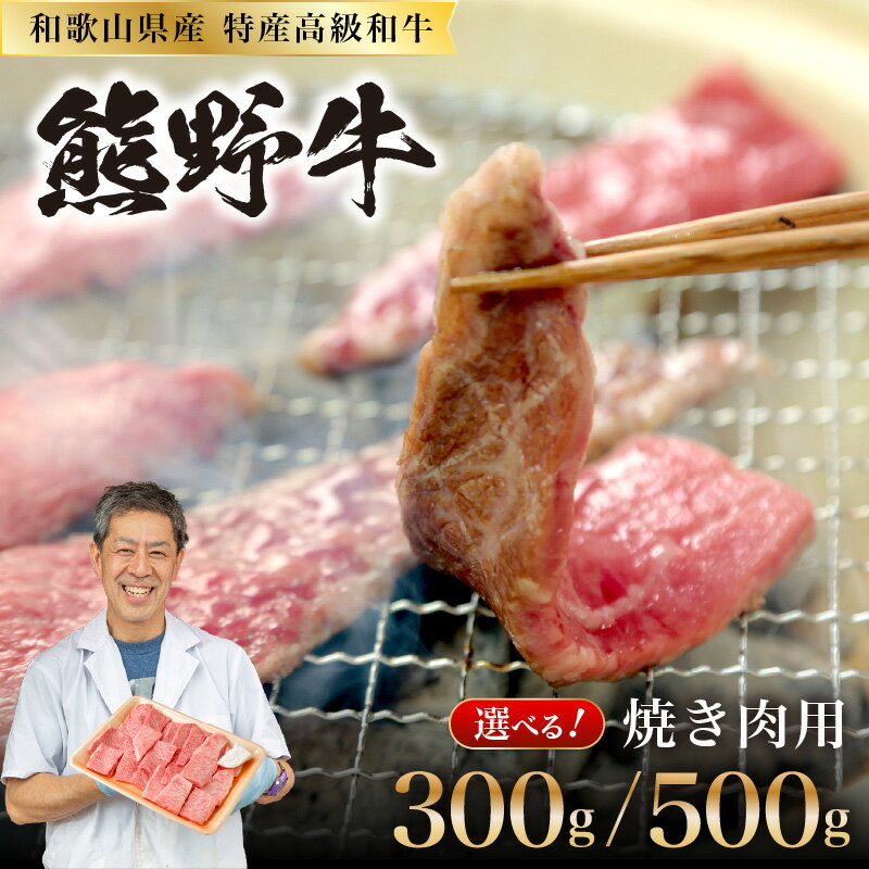 【ふるさと納税】和歌山県産特産高級和牛「熊野牛」焼き肉用セット300g 500g (自家牧場で育てました) 焼き肉 焼肉 バーベキュー BBQ セット 国産 牛肉 ふるさと納税 焼肉