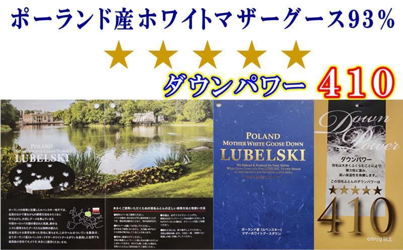 訳アリ羽毛布団 二層式 シングル【ポーランド産マザーグース９３％】１５０×２１０ｃｍ【ダウンパワー４１０】 羽毛掛け布団