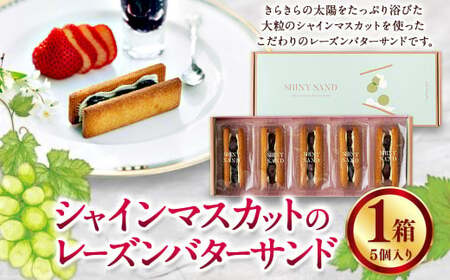シャインマスカットのレーズンバターサンド 5個入り1箱 バターサンド マスカット レーズン スイーツ デザート お菓子 九州 熊本県 冷凍