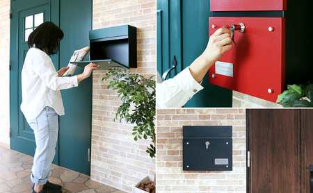 壁掛けポスト Land(ランド) グリーン