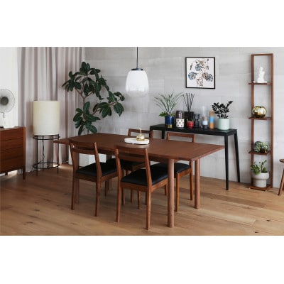 伸長式ダイニングテーブル ORPオープW160～200cm ウォルナット【10年保証】【高野木工】