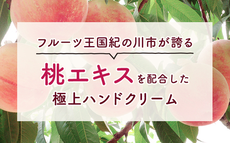 「あら川の桃農家と一緒に作った」桃のはんどくりぃむ 紀の川フルーツ・ツーリズム
