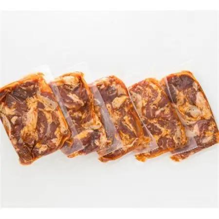 【毎月定期便】国産「北海道産」の希少な味付豚ハラミ 200g×5 計1kg　全6回_小分け 豚肉 豚 ホルモン ハラミ 国産 焼肉 焼き肉 アウトドア キャンプ BBQ bbq 手切り 一人暮らし セ