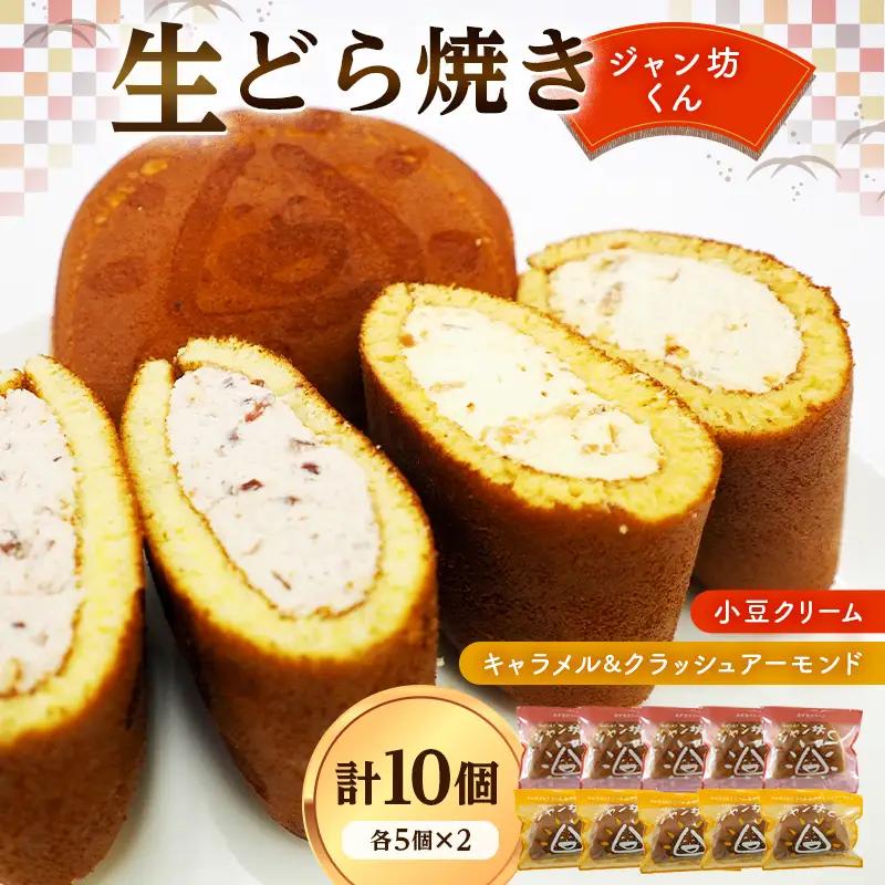 生どら焼き「ジャン坊くん」10個入（5個×2種類）菓子 スイーツ 和菓子 F41-0017