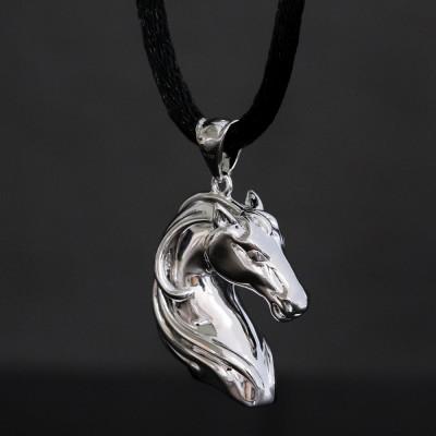 ふるさと納税 山梨市 SV925 馬 無垢ペンダント【重さ25g・長さ50cm】 |  | 01