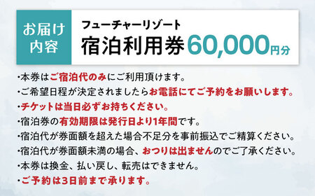 宿泊券 フューチャーリゾート 宿泊利用券60,000円分[AQCG013]