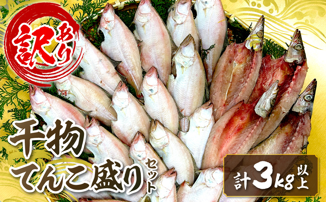 訳あり 干物てんこ盛りセット 3kg以上 【176_1790】