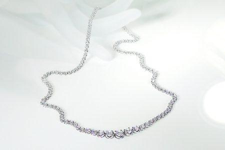 pt900 豪華【5.0ct】全周 ダイヤモンド テニスネックレス CSN00115 SWAV061