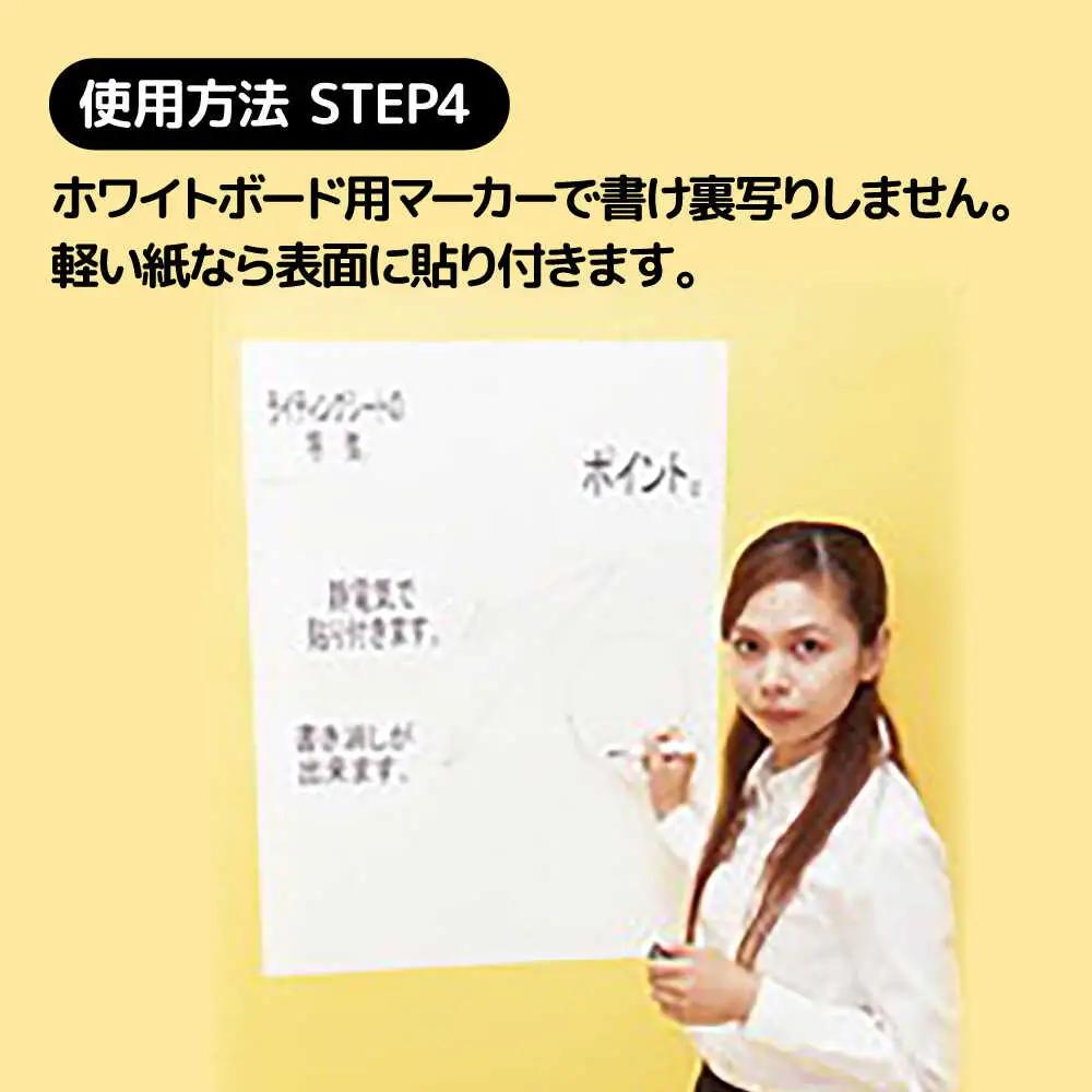 ホワイトボード ピタッとandかきけしーと (透明)10枚入り×2本セット [AIAR002] 