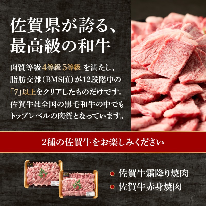 中山牧場 佐賀牛 霜降り・赤身 焼肉