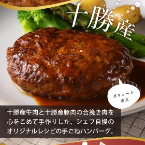 北海道十勝芽室町 湯煎で簡単！　手ごねハンバーグ　160g×3個　2セット　＜レストランHiroオリジナル＞ me026-005c