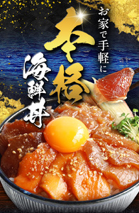 本格！ ごま醤油 海鮮丼 ねぎとろ 4袋  | 熊本県 和水町 くまもと なごみ 魚 海鮮 肥後 海鮮丼 スライス 冷凍 漬け さかな 漬け丼 小分け 数量限定 人気 熊本県 熊本