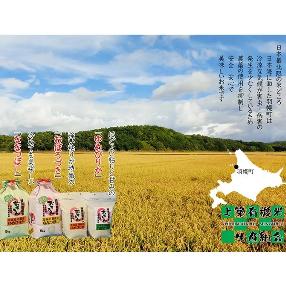 【2025年産】 北海道羽幌産 特別栽培米 おぼろづき2kg・ななつぼし2kgセット【0812002】