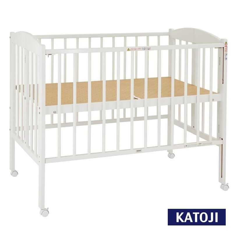 
165-1_日本製折りたたみベビーベッドハイタイプ（ホワイト）｜カトージ KATOJI ブランド 子育て お昼寝 子ども 子供 おしゃれ 赤ちゃん ベビー ベビー用品 ベビーベッド ベッド ハイシート 家具 かわいい
