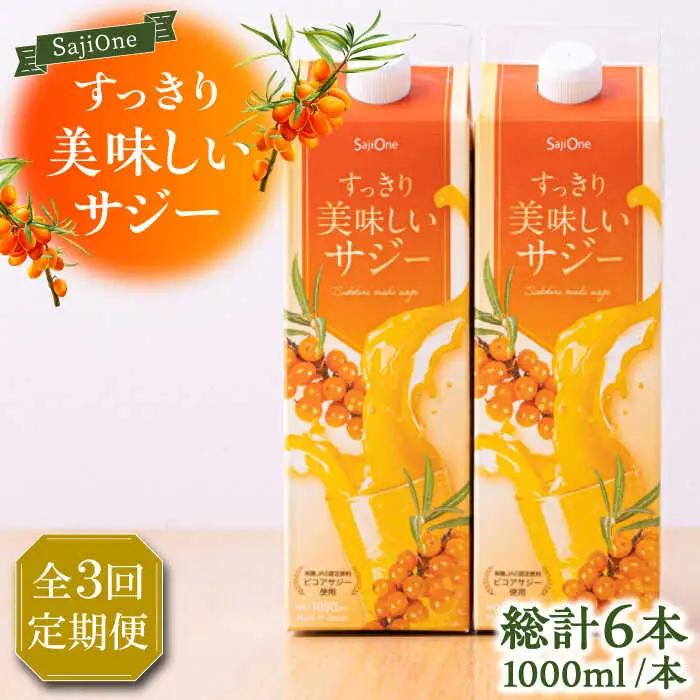 【全3回定期便】すっきり美味しいサジー 1000ml×2本 VAX036 サジージュース