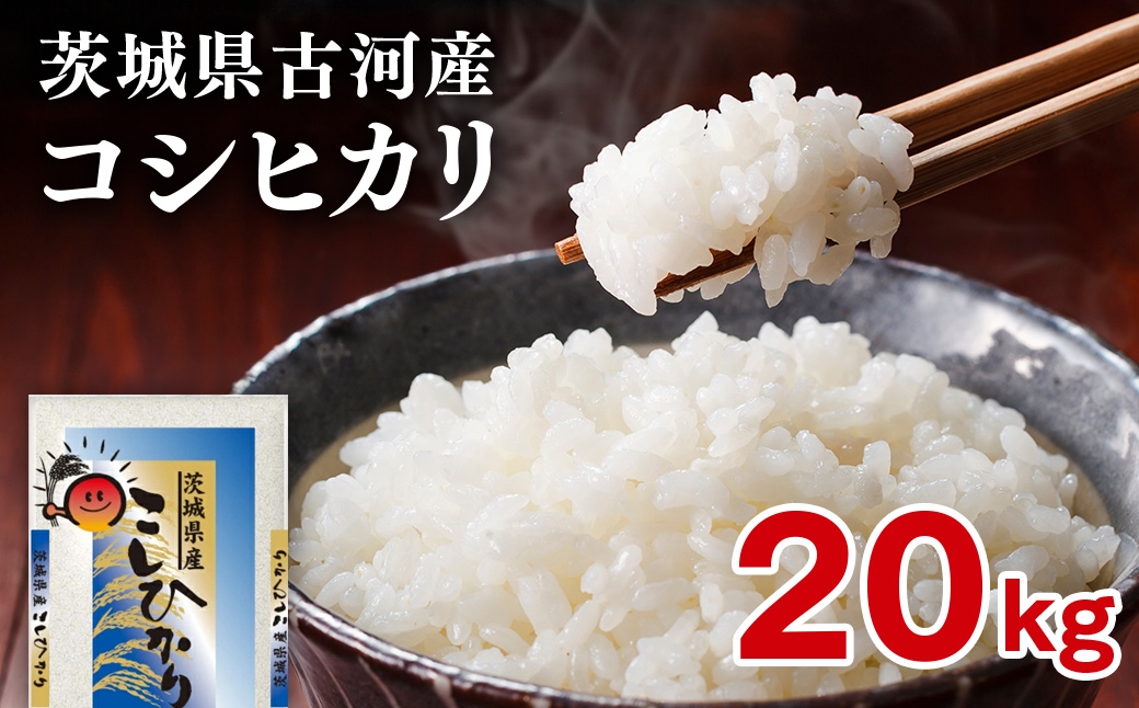 
                  【新米】令和8年産 古河市産 コシヒカリ 20kg（5kg×4袋）| 米 こめ コメ 20キロ 精米 こしひかり 単一米 国産 古河市産 茨城県産 贈答 贈り物 プレゼント 茨城県 古河市 直送 農家直送 産地直送 着日指定可 ギフト お祝 ご褒美 取り寄せ お取り寄せ 記念品 景品 ※2026年9月～発送 _DP24
                