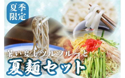 ＜8月から寄附額改定＞【夏季限定 4～9月発送】夏麺セット 12食 冷やし中華 生うどん 生そば 老田屋 夏 爽やか 常温保存 老田屋 seas2