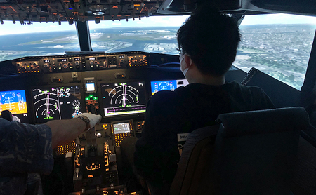 体験型 LUXURY FLIGHT 旅客機のシミュレーター 体験 30分プラン1名様 羽田空港 ギフト
