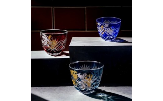 
                  【選べるカラ―】箔舞切子グラス40
                