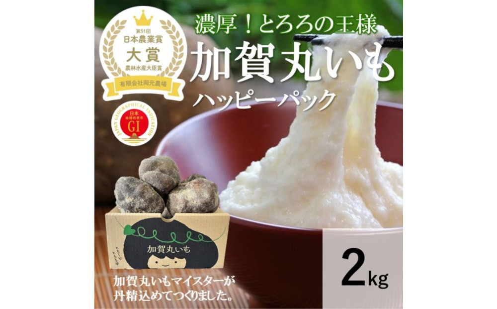 【日本農業賞大賞】加賀丸いもハッピーパック2kg(3～6個) 172111_AE047