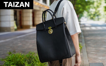 【黒】リュック兼トートバッグ 高級 完全ハンドメイド KABUTO_V30 TAIZAN