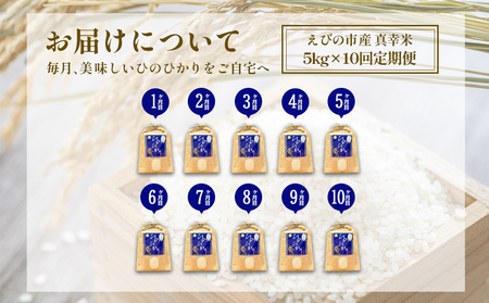 【令和7年産】【10回定期便】米 ひのひかり 5kg 合計 50kg 九州 霧島 えびの産 ヒノヒカリ 発送直前に精米 農家 直送 お米 おこめ こめ コメ 白米 ふるさと納税 5キロ 九州産 宮崎県