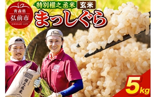 まっしぐら 5kg ［玄米］ 特別權之丞米 青森県産 令和7年産