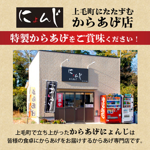 「からあげ にょんじ」秘伝のタレ漬け鶏もも肉（からあげ用 1kg） KN0106