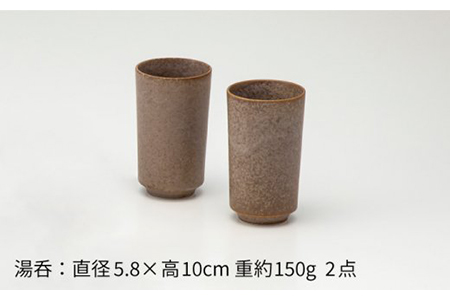 【美濃焼】cuisine キュイジーヌ 碗・湯呑セット ベージュ【金正陶器】食器 茶碗 ご飯茶碗 湯呑み 湯飲み[MAK001]